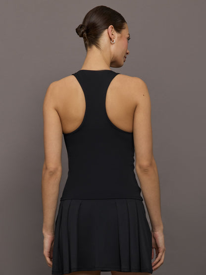Carbon38 Racer High Neck Active Tank in Diamond Compression - Black