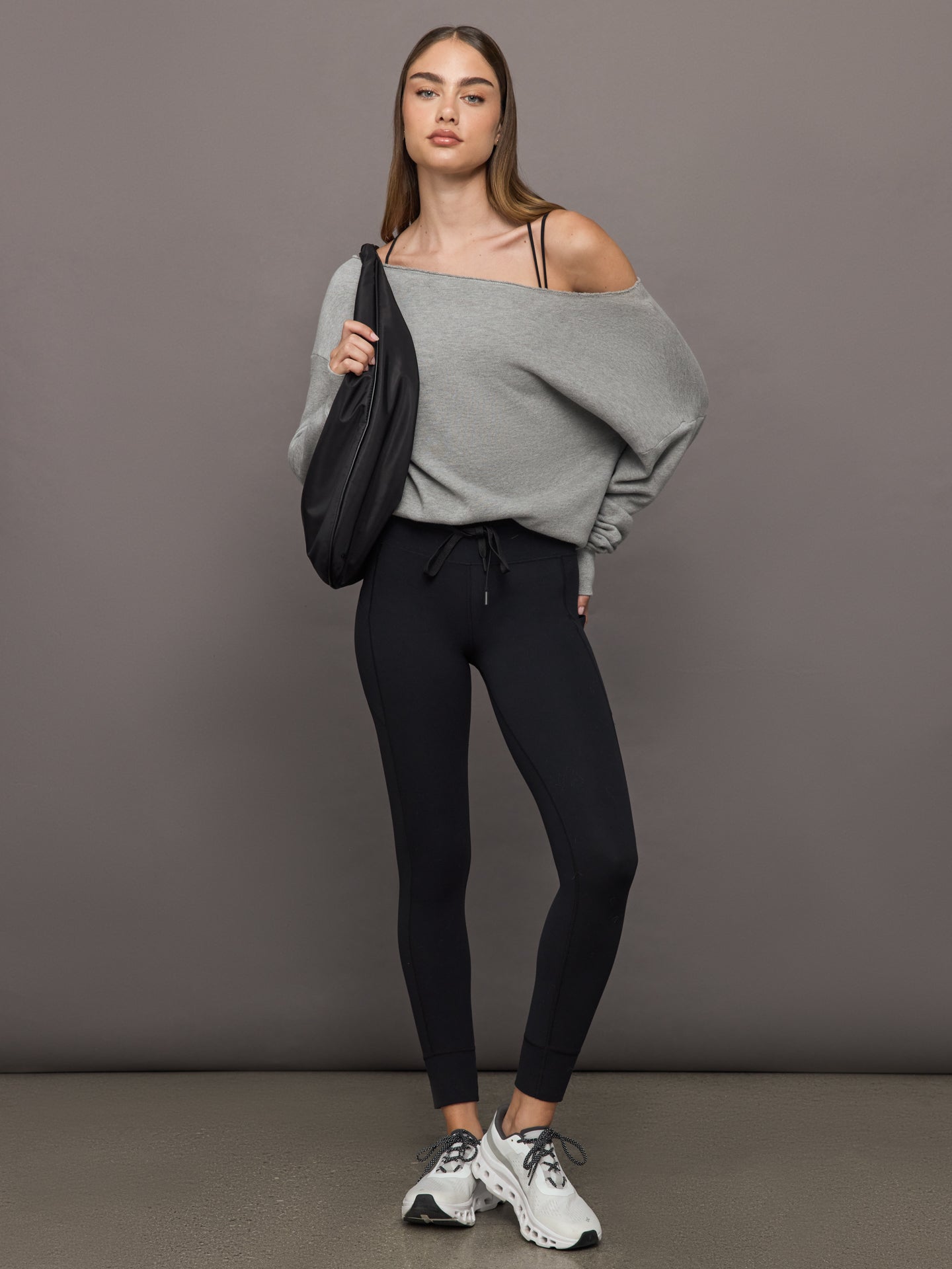 Carbon38 High Rise Pocket Legging in Melt - Black