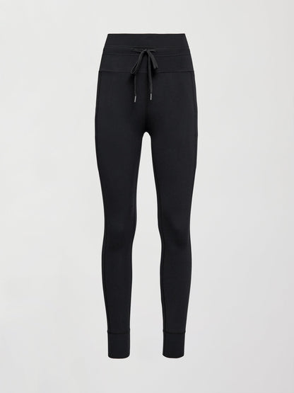 Carbon38 High Rise Pocket Legging in Melt - Black