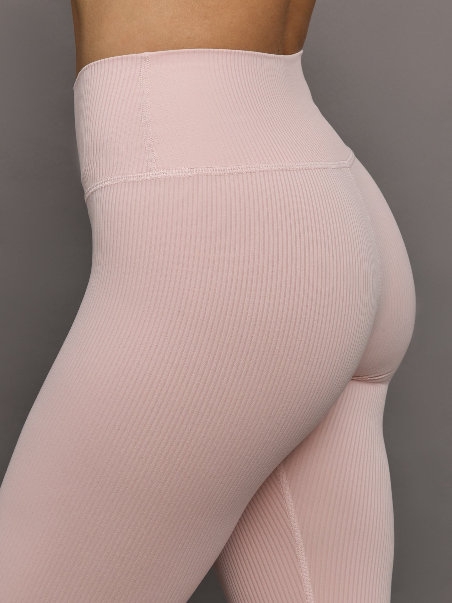 Carbon38 High Rise Legging in Ribbed Melt - Lotus