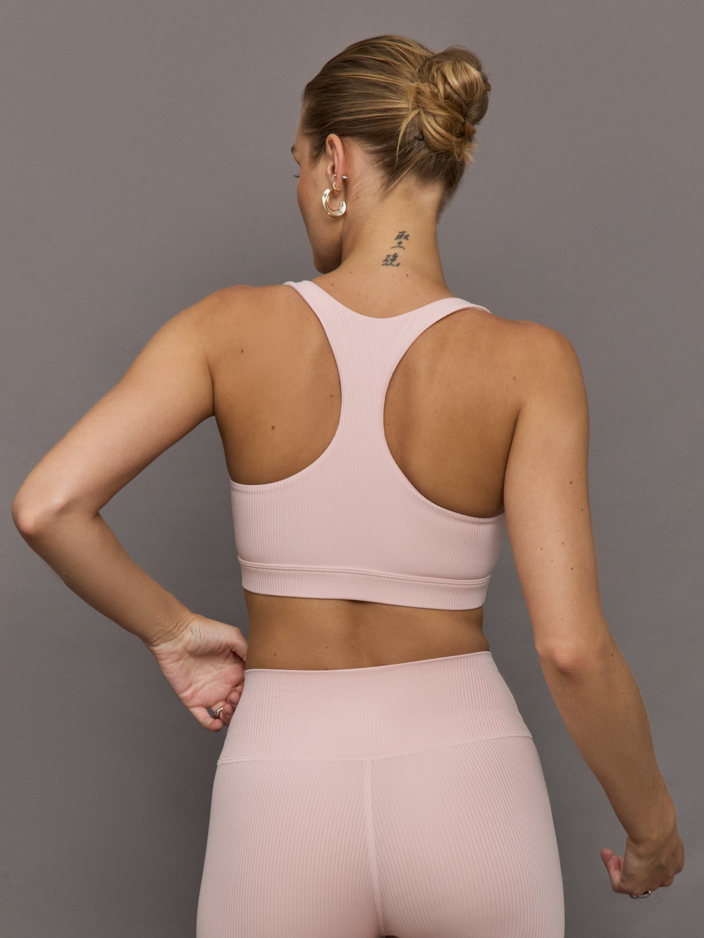 Carbon38 Racerback Bra in Ribbed Melt - Lotus