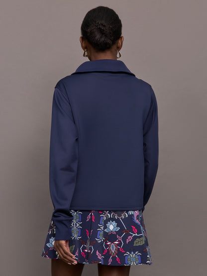 Carbon38 Wren 1/4 Zip - Maltese Blue