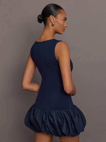 Carbon38 Drop Waist Bubble Dress - Navy