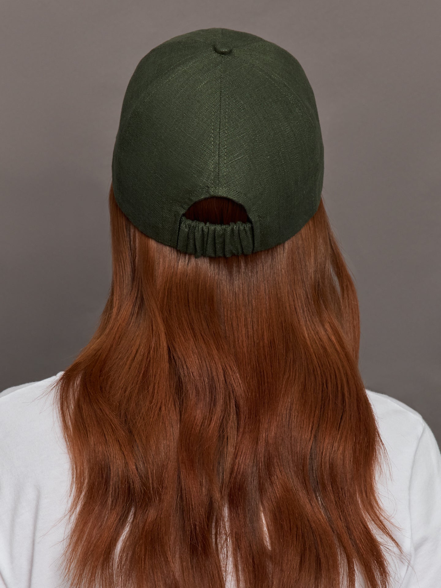Carbon38 Lo Linen Baseball Cap - Olive