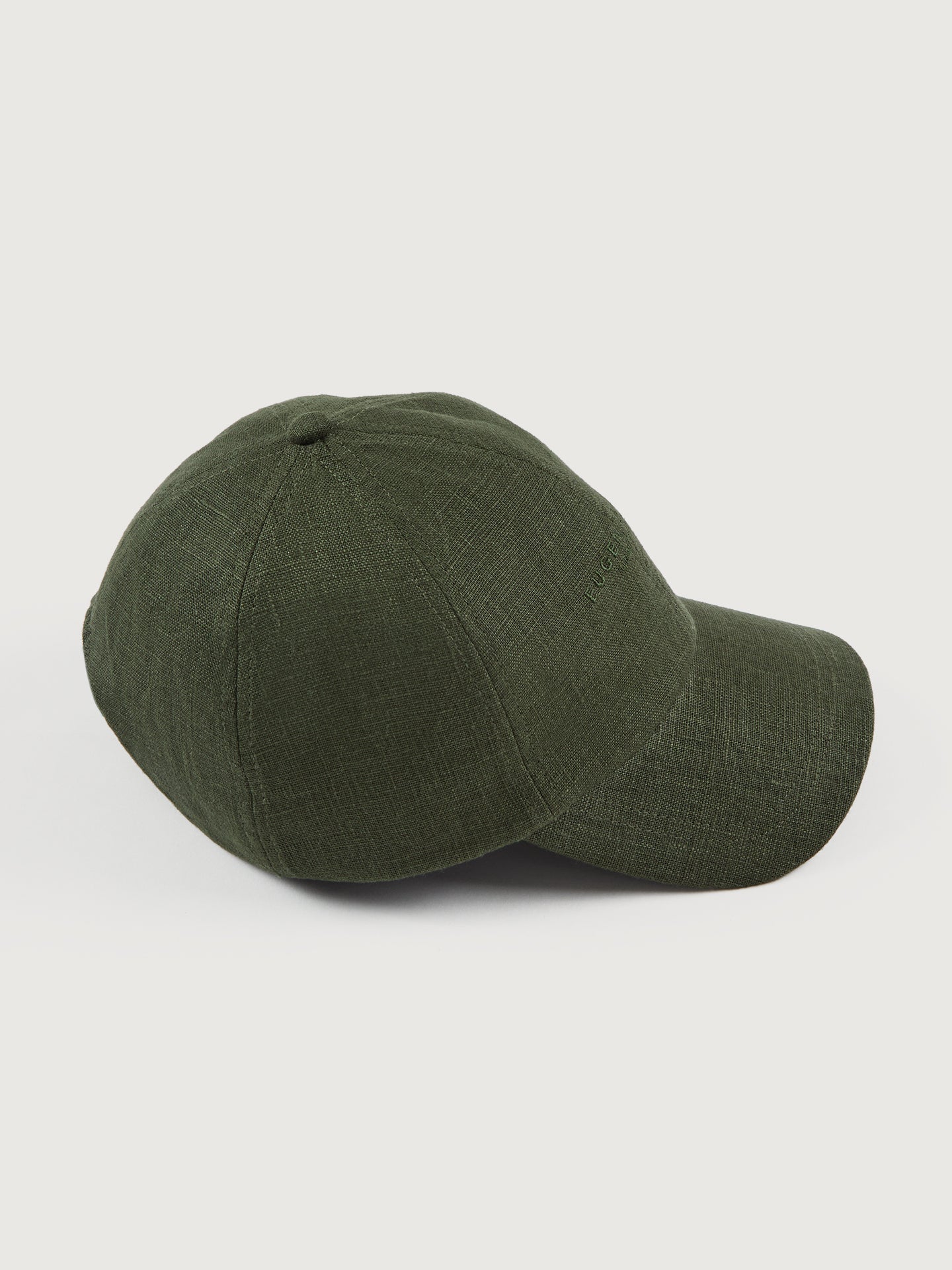 Carbon38 Lo Linen Baseball Cap - Olive