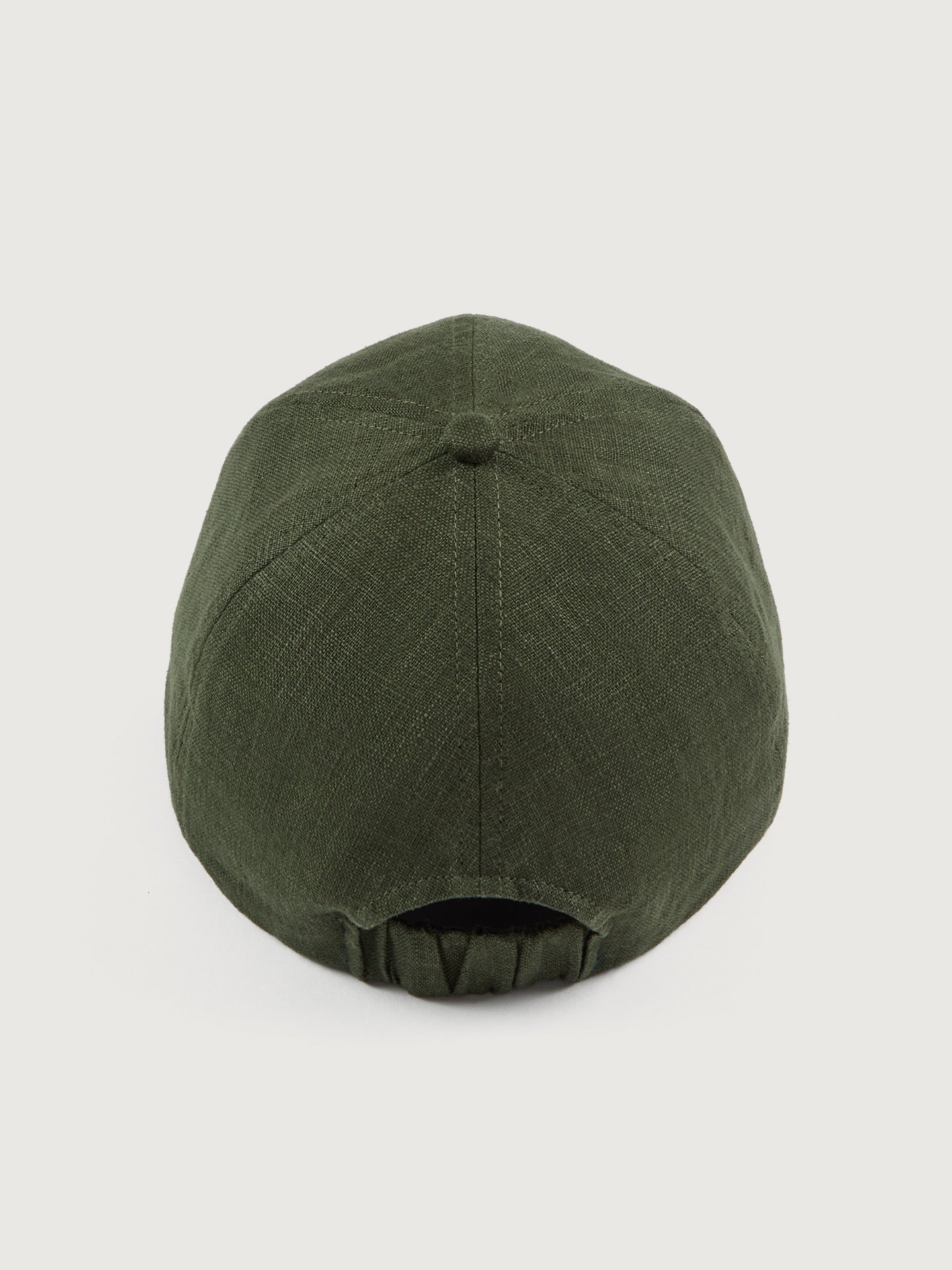 Carbon38 Lo Linen Baseball Cap - Olive