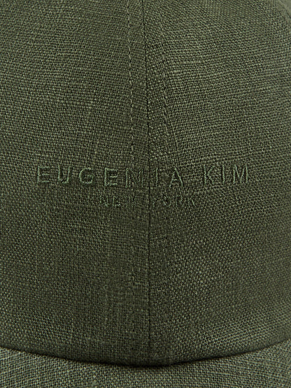 Carbon38 Lo Linen Baseball Cap - Olive