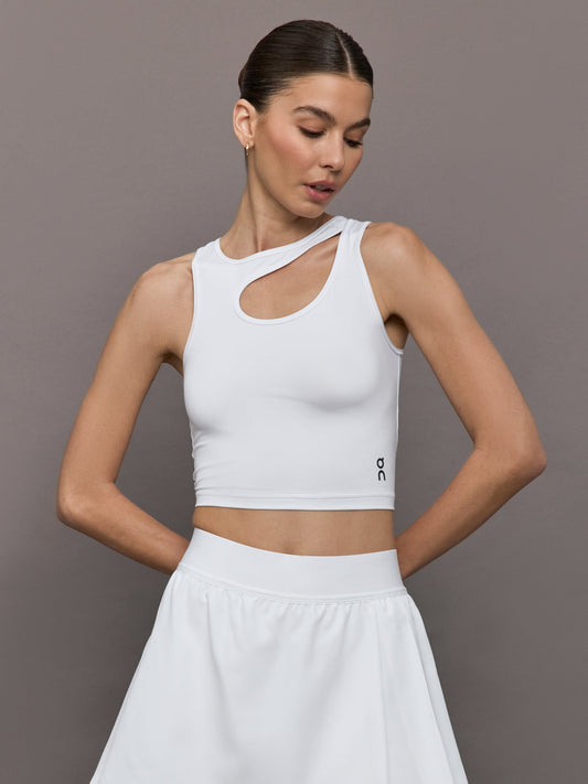 Carbon38 Studio Cut-Out Crop - White