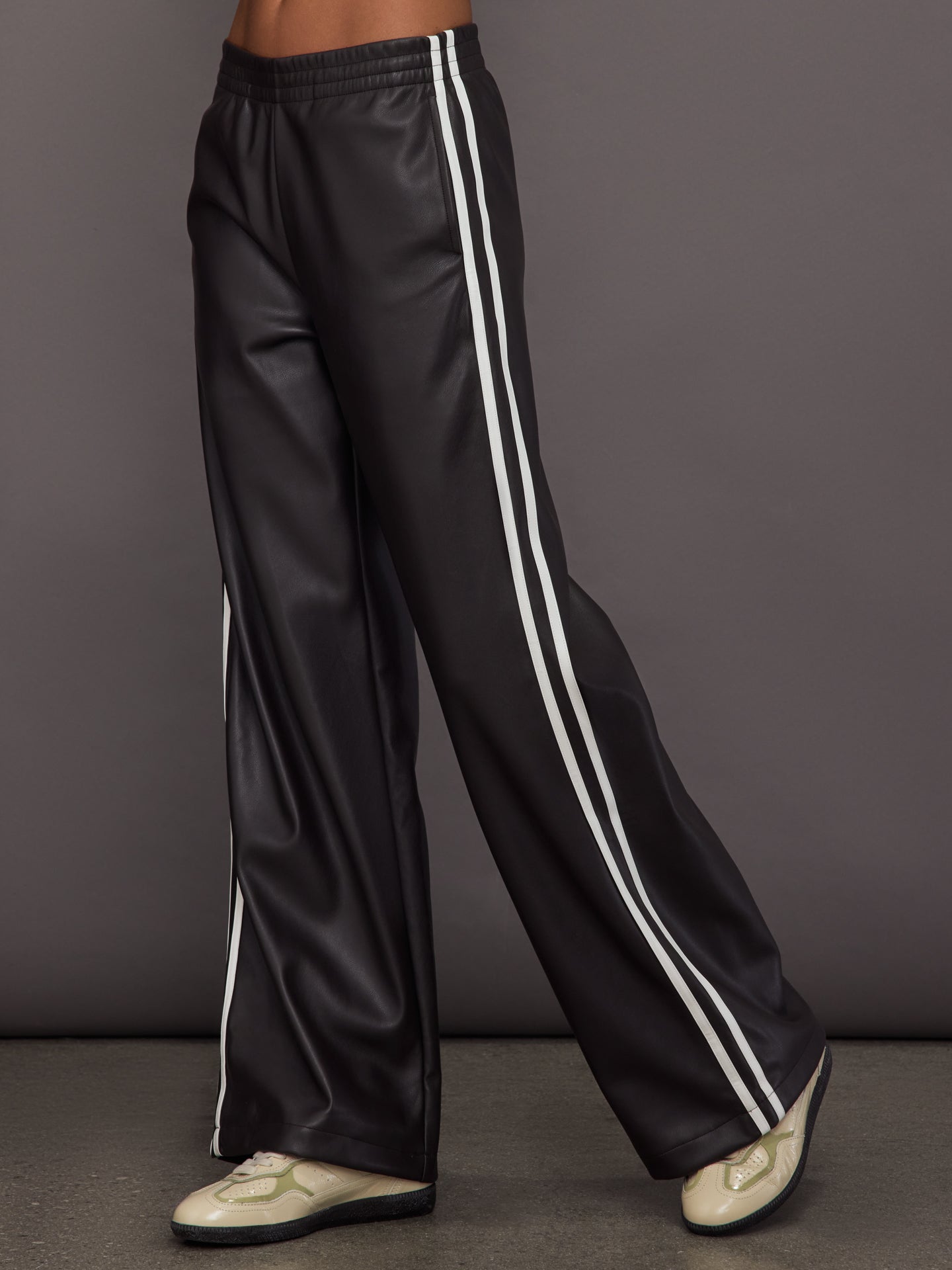 Carbon38 Vegan Leather Twilight Pant - Brown