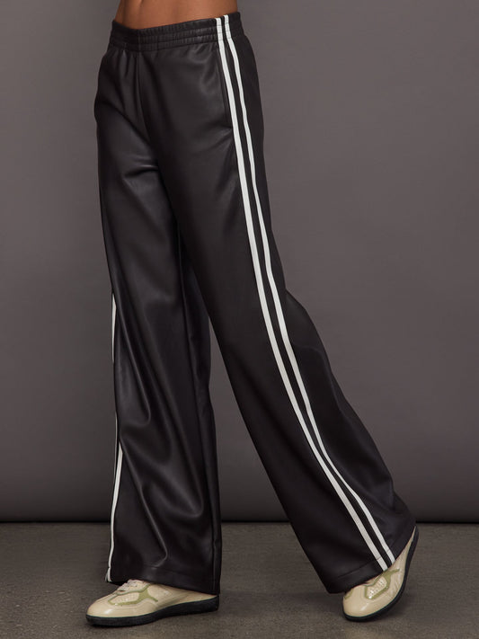 Carbon38 Vegan Leather Twilight Pant - Brown