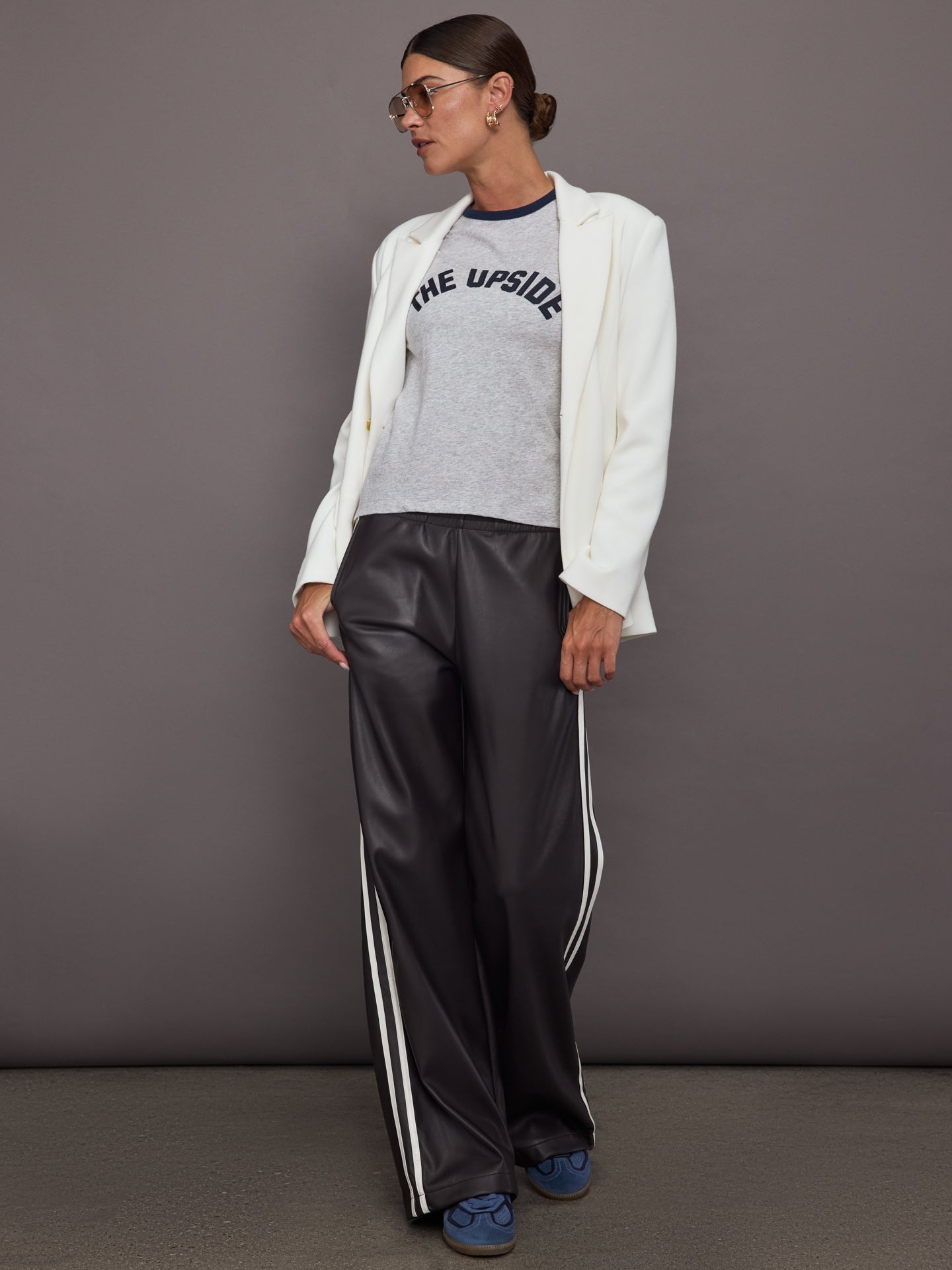Carbon38 Vegan Leather Twilight Pant - Brown