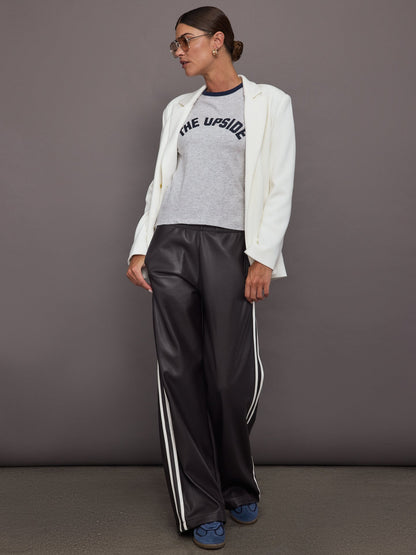 Carbon38 Vegan Leather Twilight Pant - Brown
