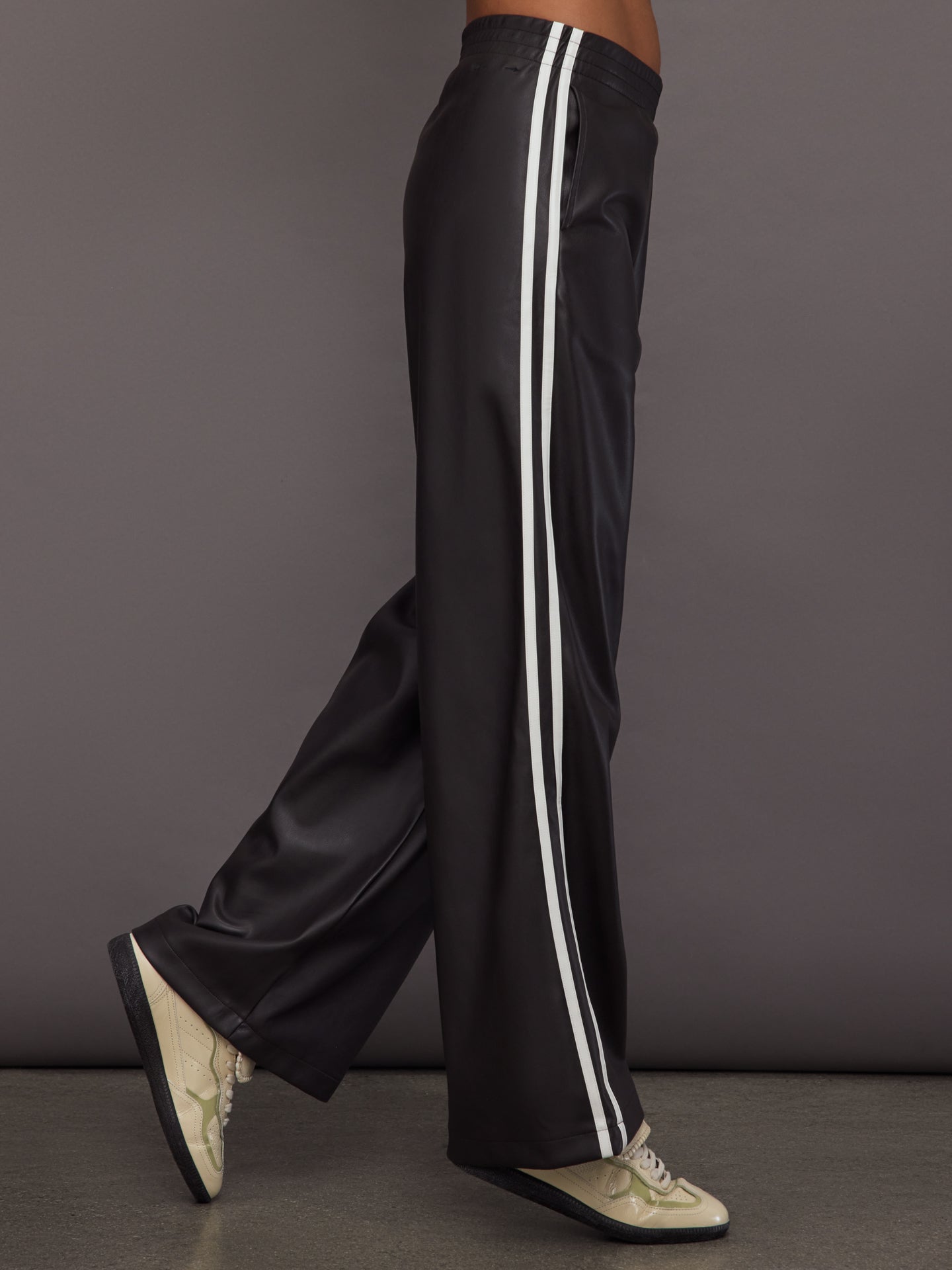 Carbon38 Vegan Leather Twilight Pant - Brown