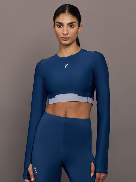 Carbon38 Train Long Sleeve Crop - Tempest
