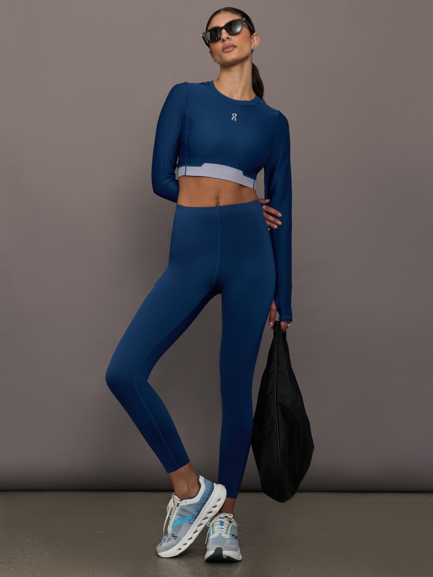 Carbon38 Train Long Sleeve Crop - Tempest