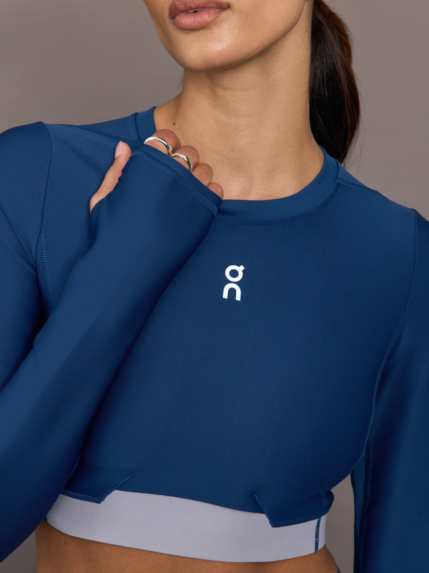 Carbon38 Train Long Sleeve Crop - Tempest