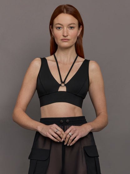 Carbon38 Odyssey Longline Bra - Black