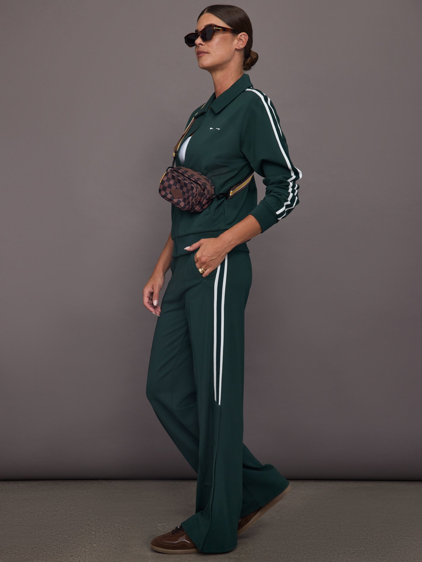 Carbon38 Cobra Zephyr Wide Leg Pant - Green