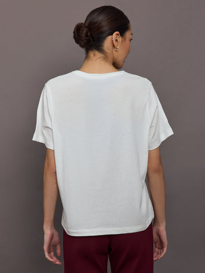 Carbon38 Alumni Jodhi Tee - White