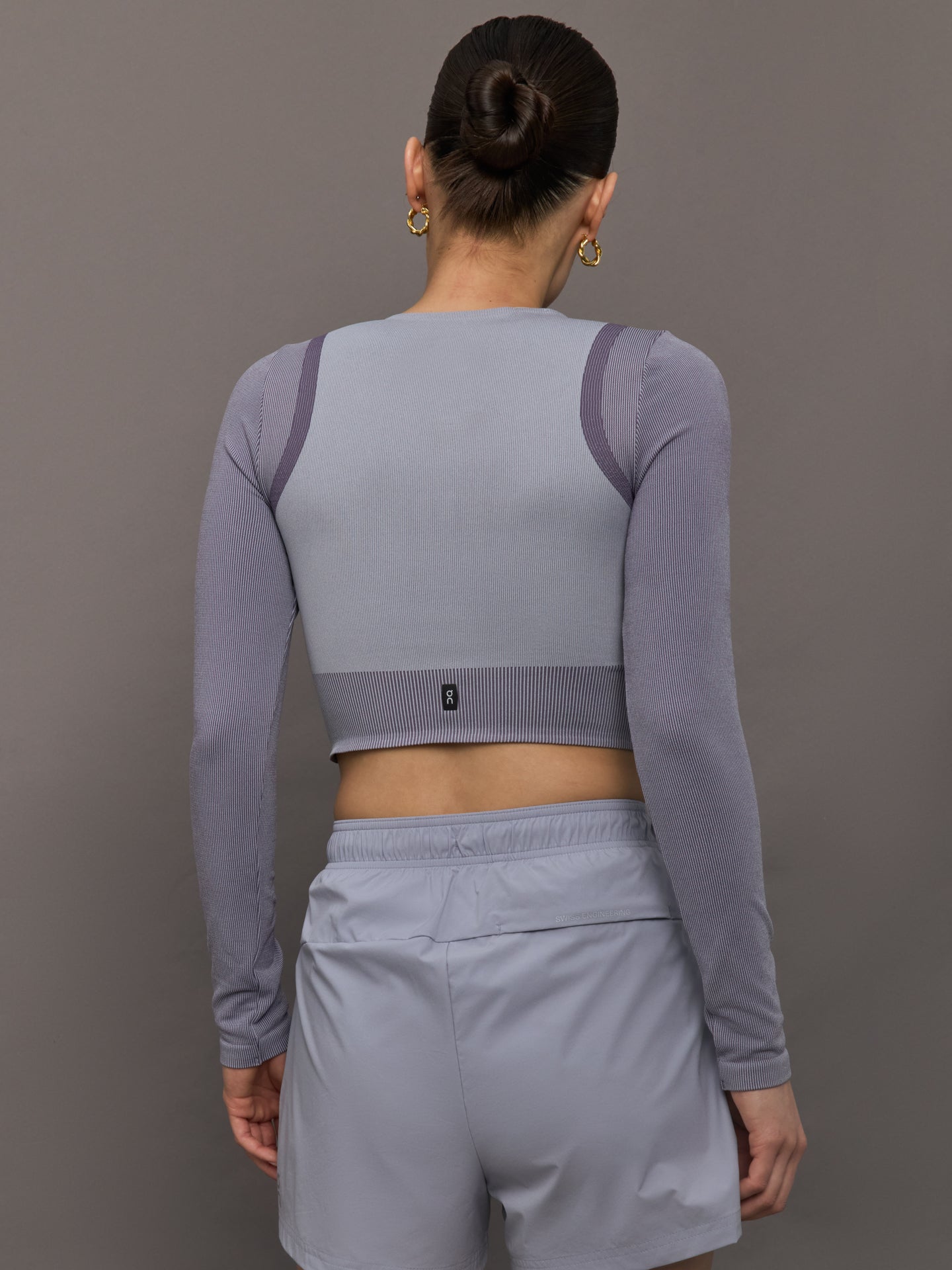 Carbon38 Studio Knit Long-T Crop - Lilac | Cosmos