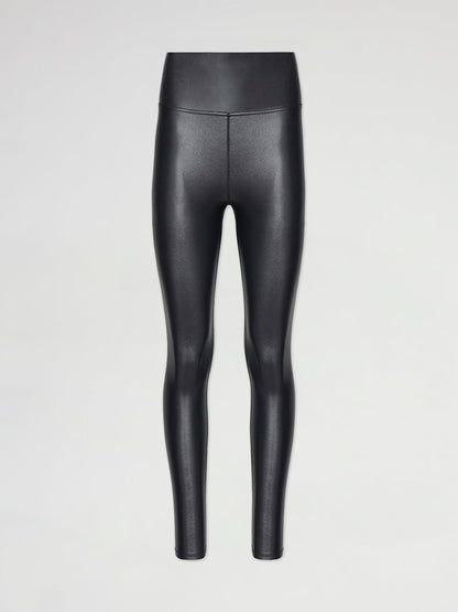 Carbon38 High Rise Full-Length Legging in Takara Shine - Black