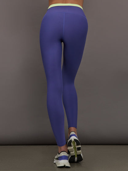 Carbon38 Contrast Waistband Legging in Melt - Future Dusk / Matcha