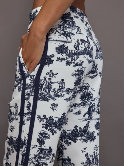 Carbon38 Toile Track Pant - Navy Toile