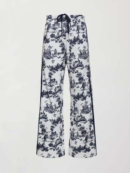 Carbon38 Toile Track Pant - Navy Toile