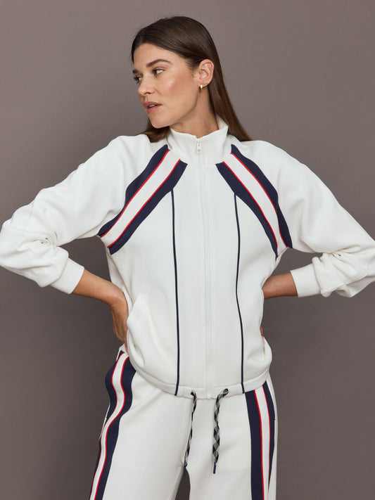 Carbon38 Pacific Morgan Zip Up Jacket - White