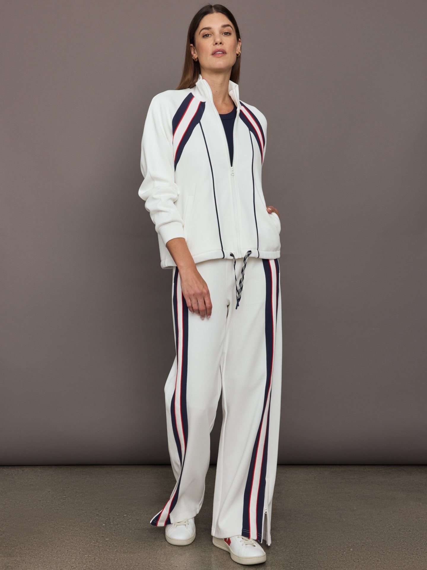 Carbon38 Pacific Morgan Zip Up Jacket - White