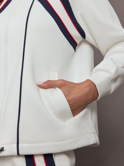 Carbon38 Pacific Morgan Zip Up Jacket - White