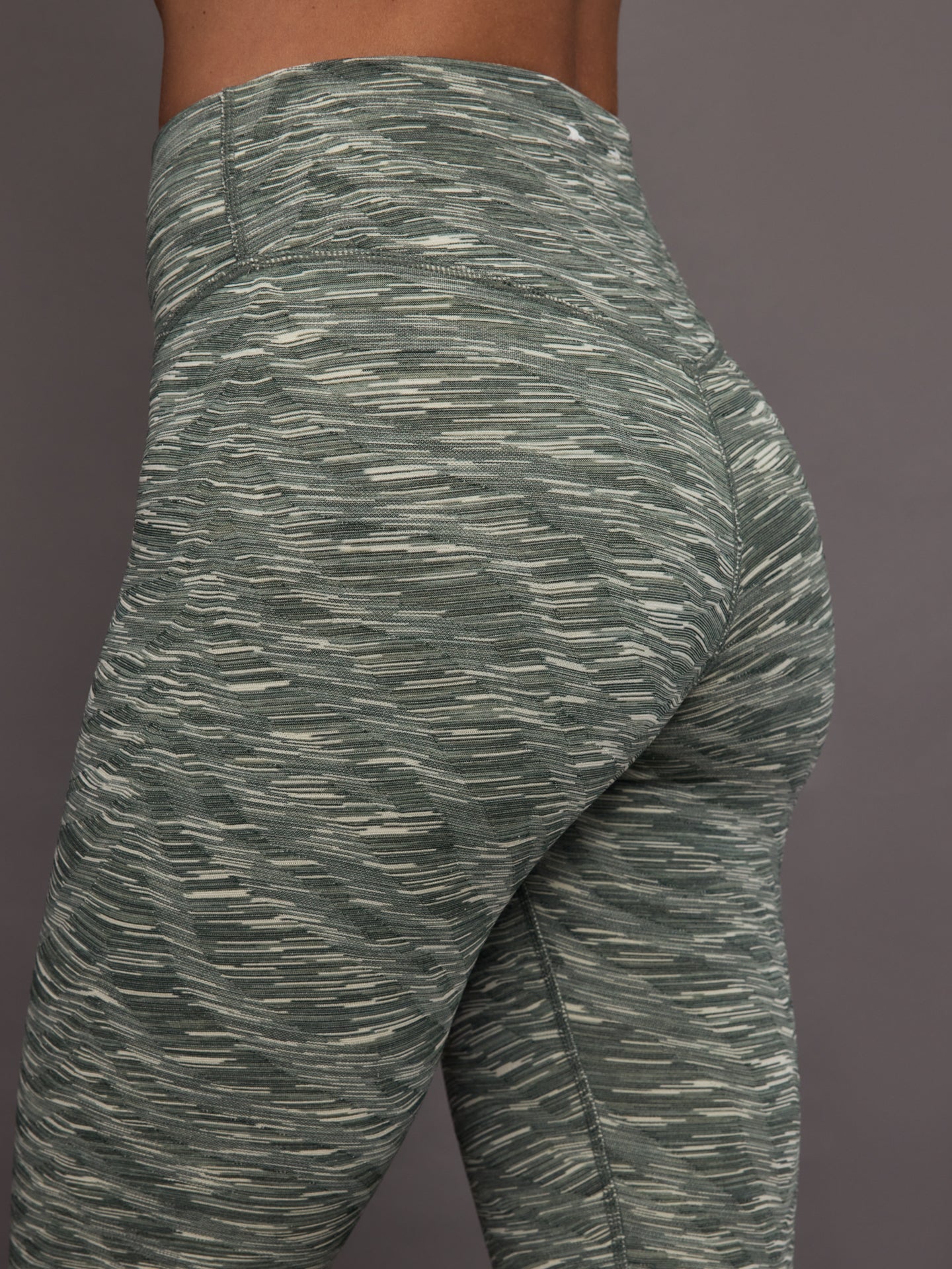 Carbon38 Reversible 25in High Midi Pant - Green
