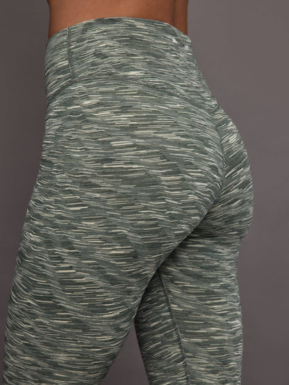 Carbon38 Reversible 25in High Midi Pant - Green