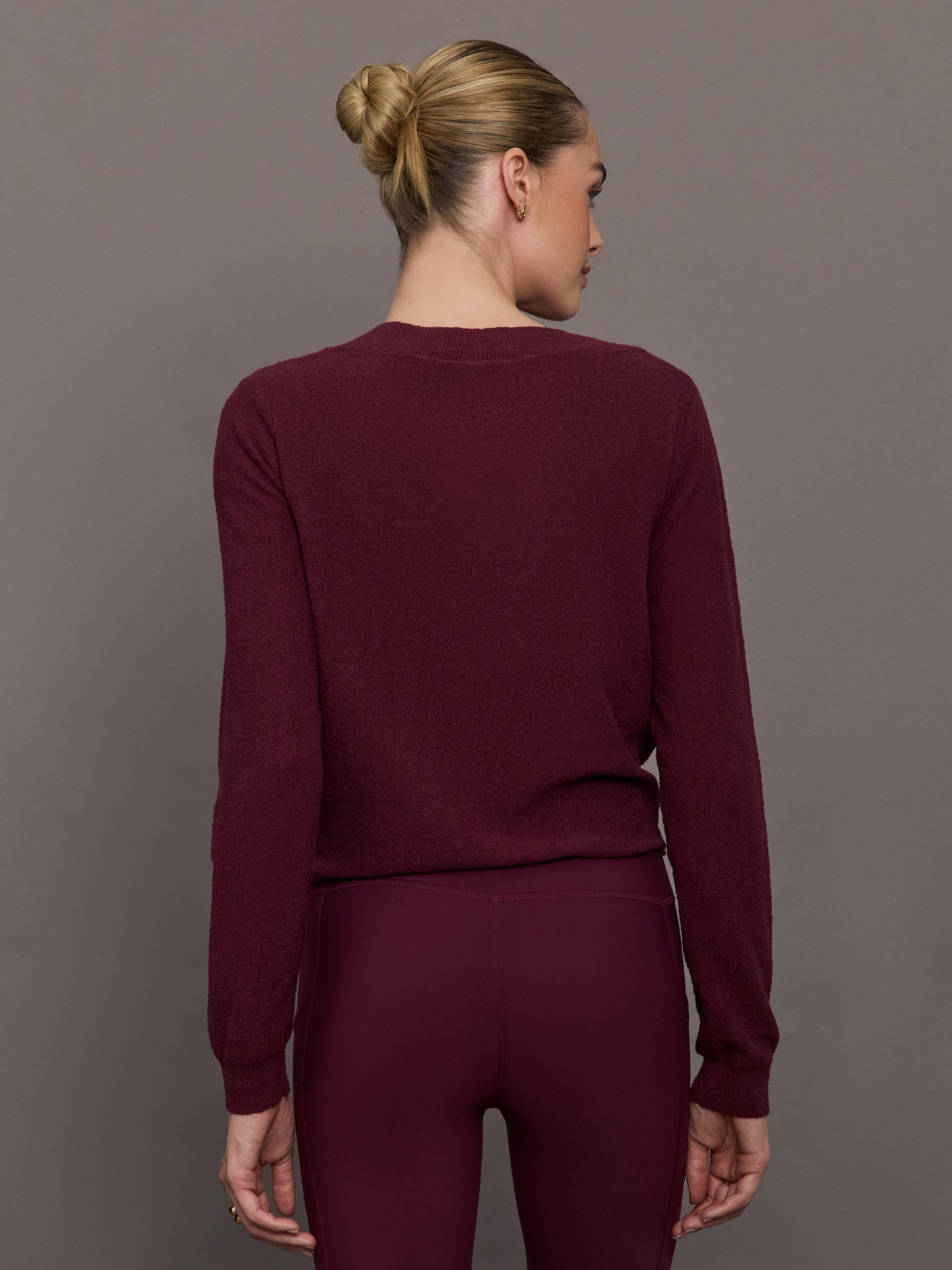 Carbon38 Knot Front Sweater - Fig