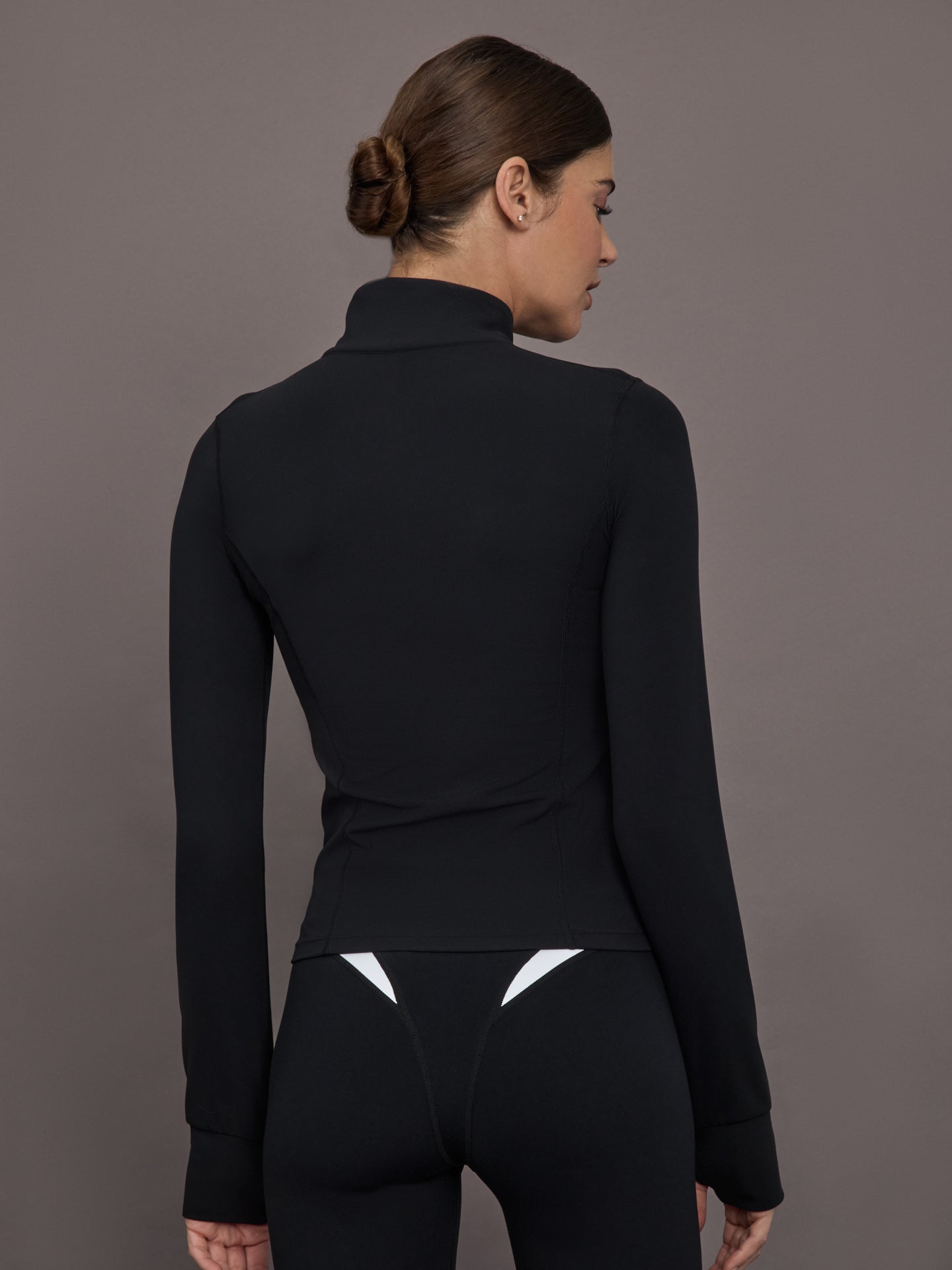 Carbon38 Full Zip Active Jacket in Melt - Black