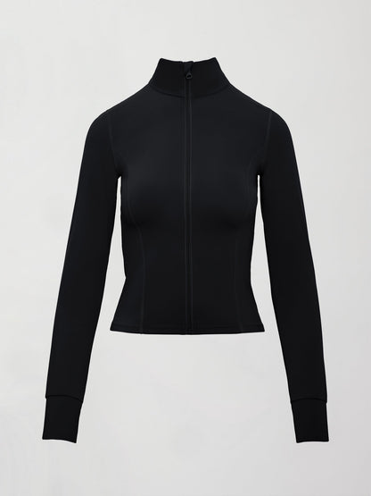 Carbon38 Full Zip Active Jacket in Melt - Black
