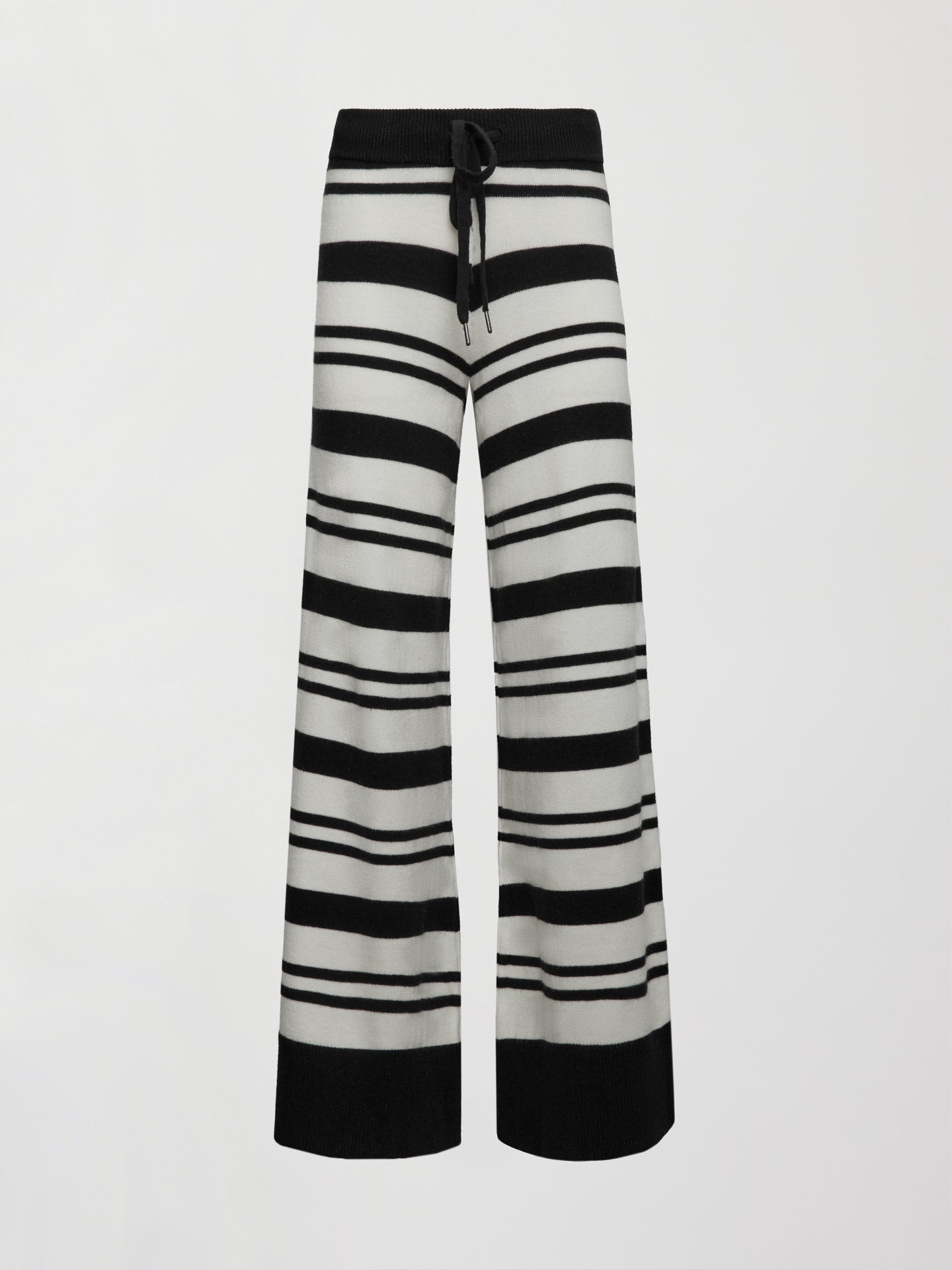 Carbon38 Striped Sweater Pant - Black/Cream