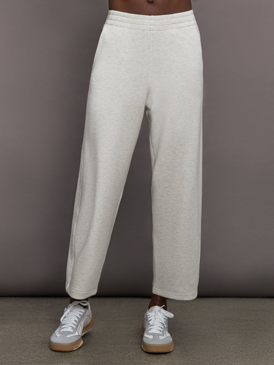 Carbon38 Barrel Leg Pant in Interlock - Moonbeam