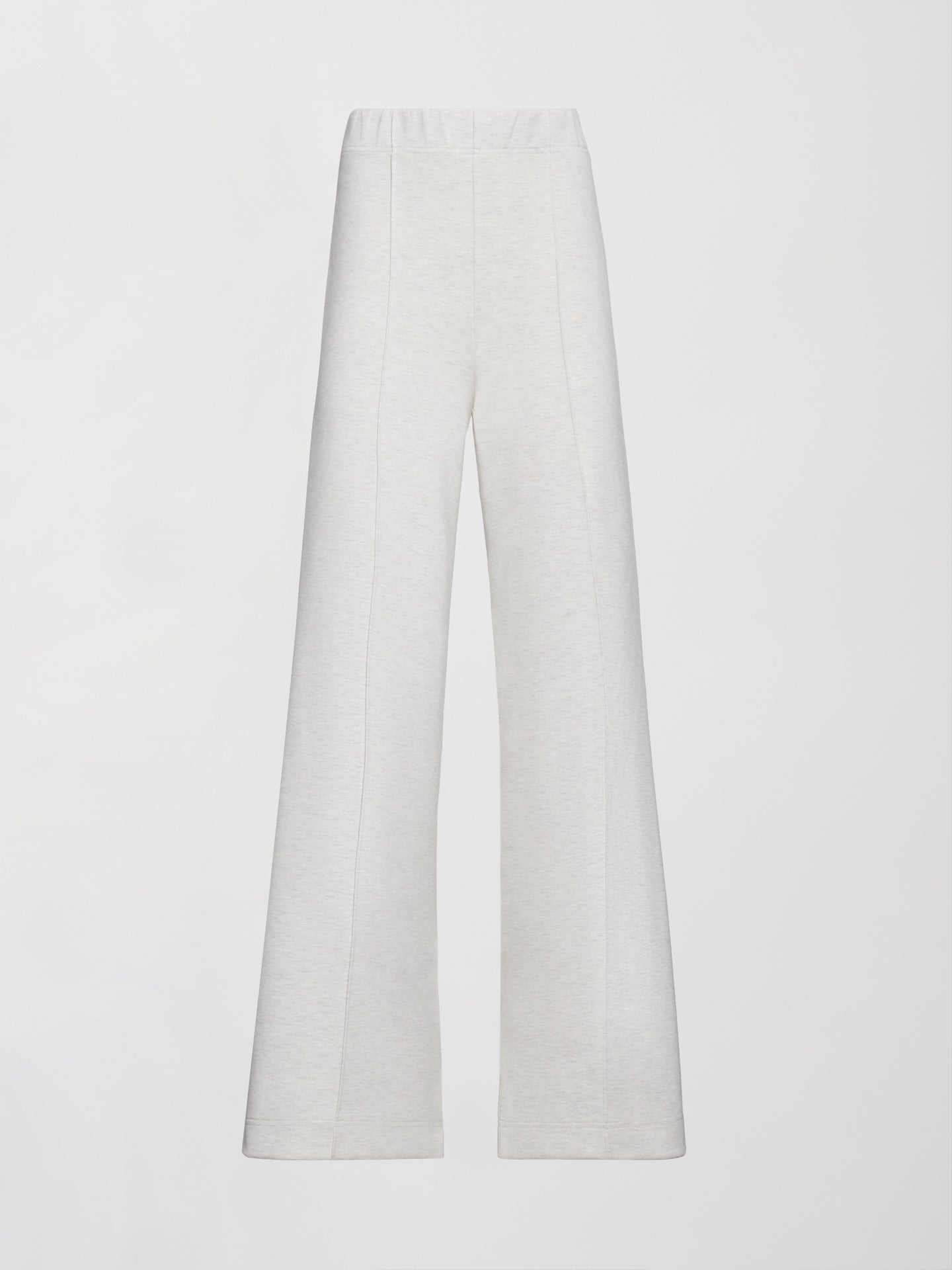 Carbon38 Pintuck Knit Pant in Interlock - Moonbeam Heather