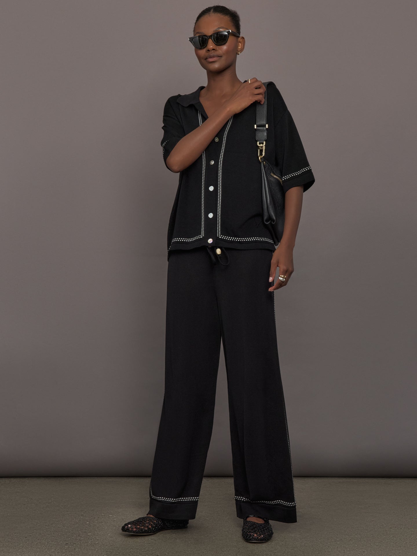 Carbon38 The Coco Knit Shirt - Ink