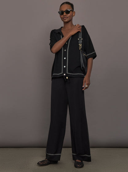 Carbon38 The Coco Knit Shirt - Ink