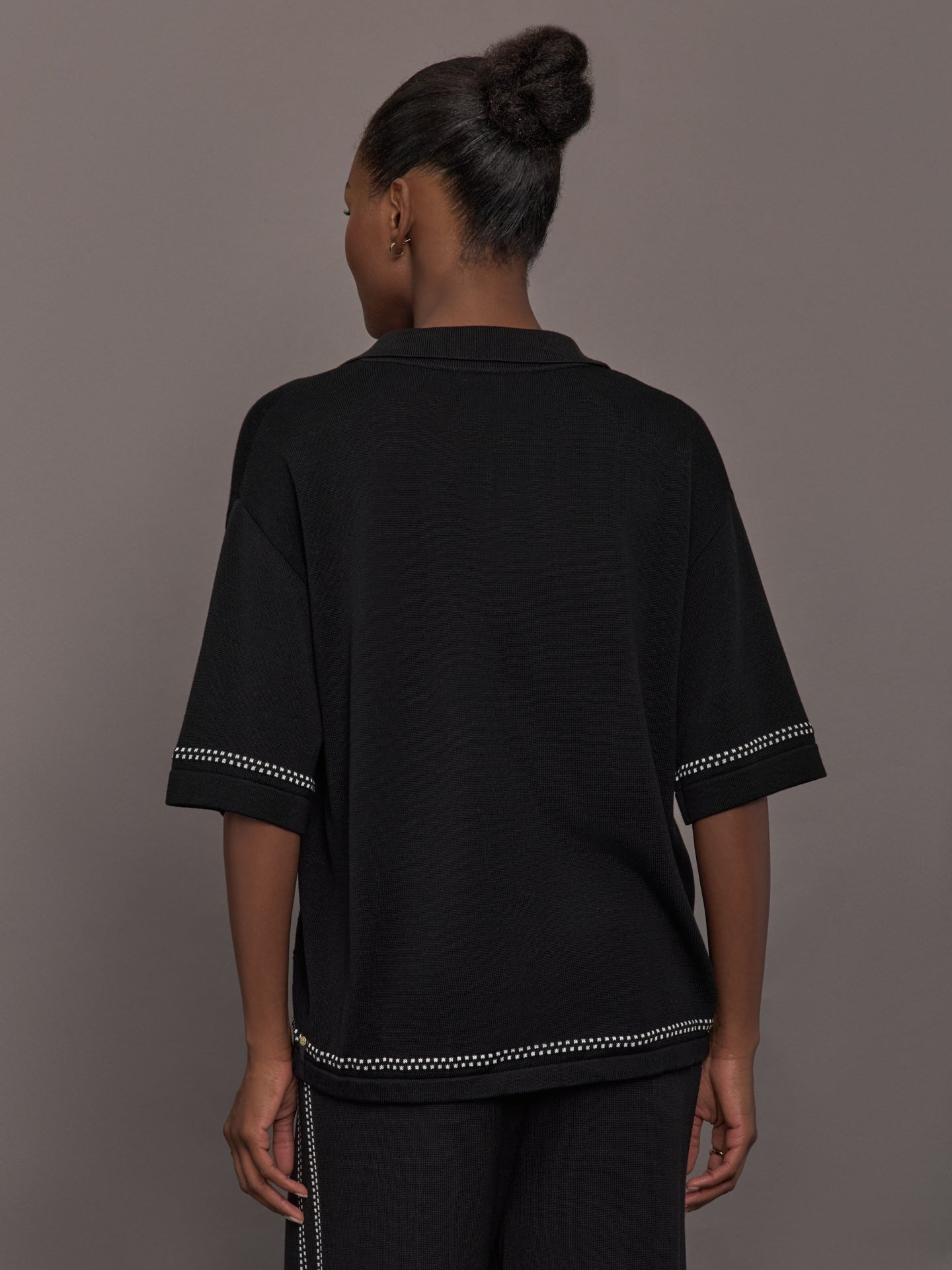 Carbon38 The Coco Knit Shirt - Ink