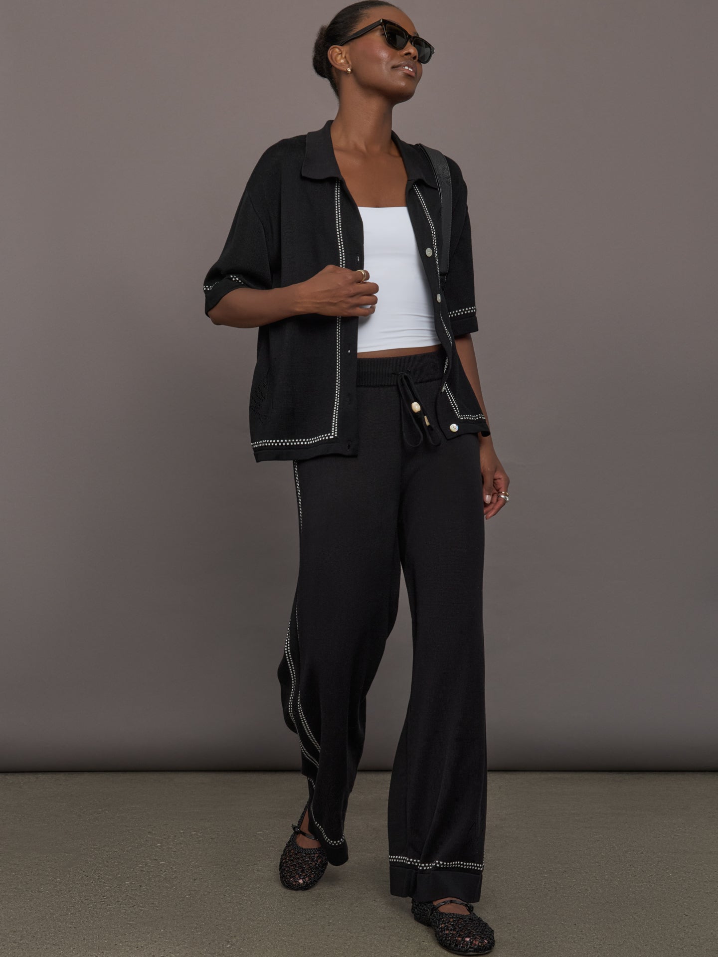 Carbon38 The Lawrence Knit Pant - Ink