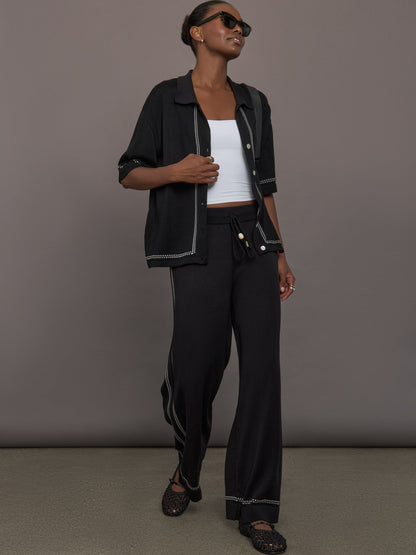 Carbon38 The Lawrence Knit Pant - Ink
