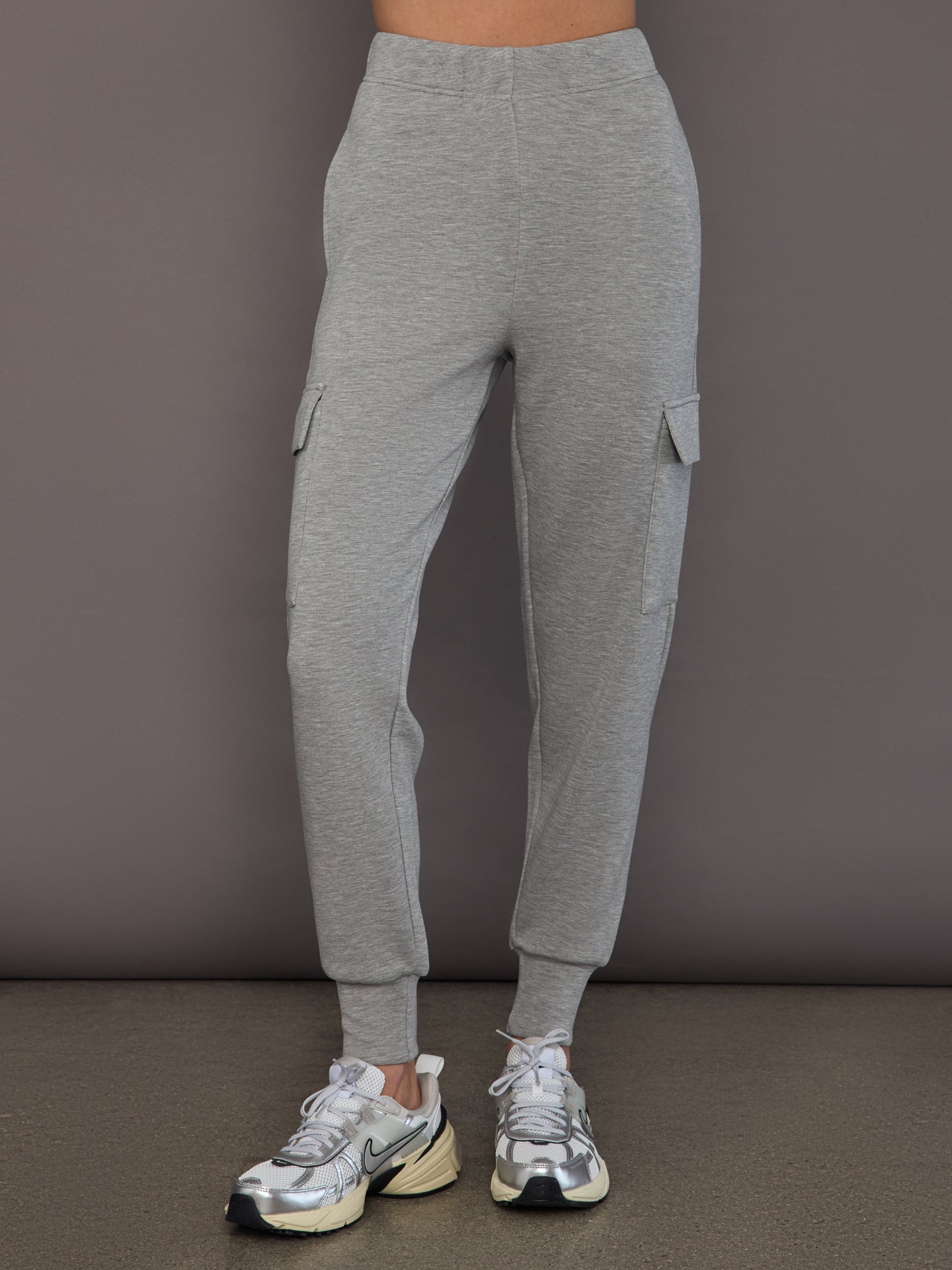 Carbon38 Cargo Jogger in Modal Luxe - Heather Grey