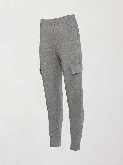 Carbon38 Cargo Jogger in Modal Luxe - Heather Grey