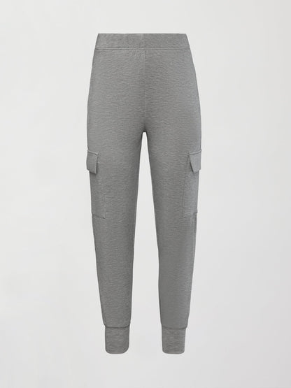 Carbon38 Cargo Jogger in Modal Luxe - Heather Grey
