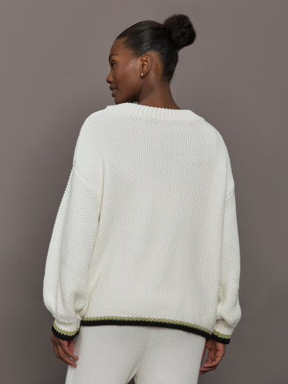 Carbon38 The Charli Knit Cardigan - Sea Salt