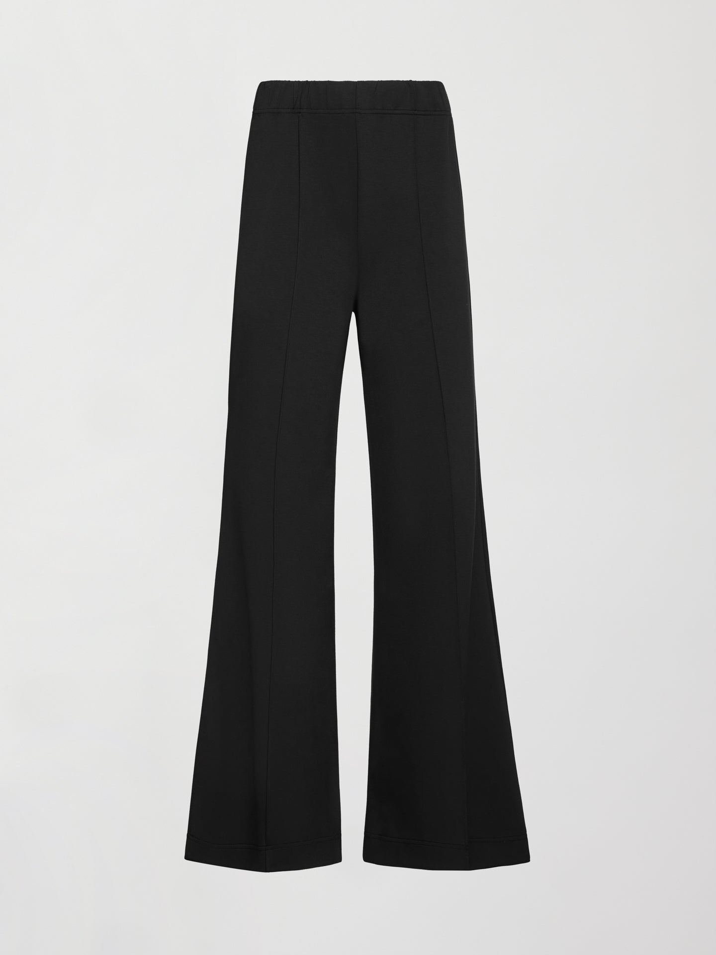 Carbon38 Pintuck Knit Pant in Interlock - Black