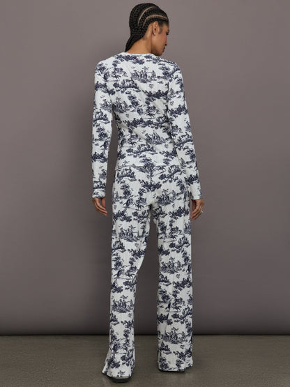 Carbon38 Toile Sleep Set - Navy Toile